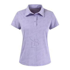 Ropa deportiva para mujer, polos de manga corta de golf, camisetas de polo de poliéster de nailon de secado rápido, camisetas transpirables al por mayor, tarifa OEM personalizada - Product Image 1