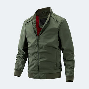 Blouson aviateur coupe-vent de style High Street avec doublure en couette Col montant Caractéristiques chauffantes pour l'hiver Street Wear - Product Image 1