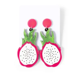 Orecchini Personalizzabili in Acrilico Kely, Gadget a Tema Frutta Personalizzati - Product Image 3