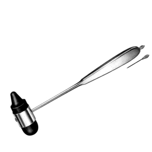 Marteau de percussion médical en acier inoxydable, construction professionnelle haute résistance, poignée confortable, réutilisable, diagnostic des réflexes - Product Image 6