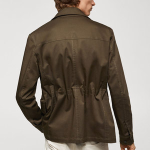 2024 Premium Custom Wholesale <b>Men's</b> Cotton Canvas <b>Jackets</b> High Quality Outdoor Street Wear Breathable Quick Dry Front Low MOQ - Product Image 4