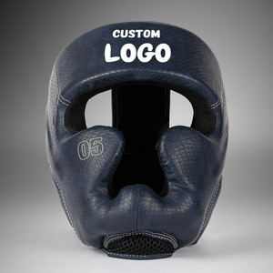 Équipements de boxe en cuir texturé, protège-têtes de qualité professionnelle pour adultes, taille personnalisable - Product Image 1