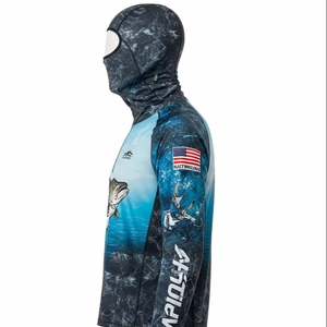 Ropa de Pesca con Protección Solar, Impresión por Transferencia de Calor Anti-UV, Poliéster de Secado Rápido, Proveedor Mayorista de Ropa para Exteriores, Exportación OEM - Product Image 5