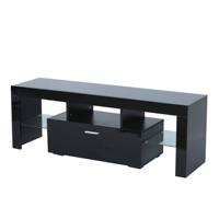 Mueble de TV de madera maciza de lujo moderno con cajón Soporte de TV ecológico para muebles de sala de estar