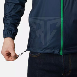 Veste coupe-vent respirante et imperméable décontractée pour hommes, vente en gros de col à capuche pour l'hiver, vêtements coupe-vent d'extérieur - Product Image 6