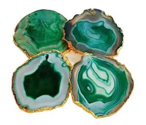 Handmade Luxury Resin <b>Coaster</b> Set in Custom with Gold Detailing Elegant Table Decor and <b>Drink</b> <b>Coasters</b> - Product Image 6