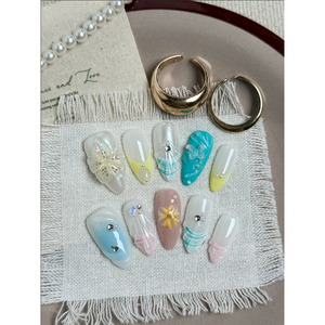 Ongles à presser Lemon Wave : ajoutez une touche de couleur à vos doigts sans effort - Product Image 1