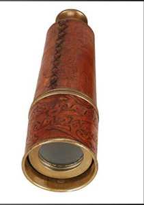 Estilo Vintage Donald London (1920) Telescopio de latón de 18 pulgadas con estuche de cuero de lujo Binoculares de estilo retro Vintage Exclusivo - Product Image 3