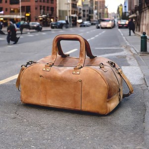 Wholesale Travelling <b>Bag</b> Cowhide <b>Leather</b> Duffel Luggage <b>Bag</b> Carryall Weekender Overnight Gym Sports Carry on Travel <b>Bags</b> - Product Image 1