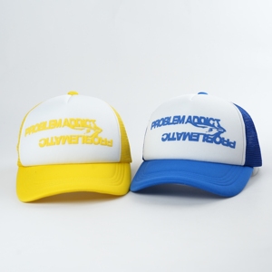 Bordado de alta calidad logotipo impreso personalizado deportes 3D Puff espuma impresión 5 paneles malla espuma camionero camioneros sombrero sombreros gorras - Product Image 1