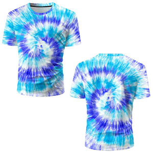 Nuevas camisetas personalizadas al por mayor Tie Dye para hombre, ropa informal y para exteriores, camisetas 100% de algodón para hombre Tie Dye a la venta a precio asequible - Product Image 4