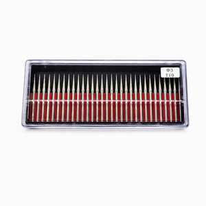 Juego de 30 fresas de diamante DM de 3 mm con vástago de 1/8 pulgada, cabezales de pulido, brocas de herramienta rotatoria OEM personalizadas <span class=keywords><strong>para</strong></span> tallado de jade, <span class=keywords><strong>piedra</strong></span> y vidrio - Product Image 1