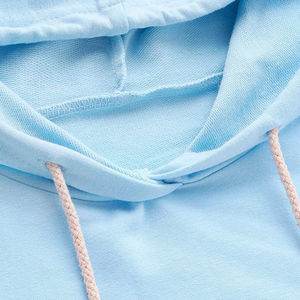 Dropped Shoulder Peinado y Ring Spun Cotton 48% Poly Fleece Peach Womens Cropped Fleece Hoodie - Product Image 5