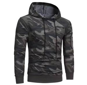 Sweat-shirts à manches longues pour hommes de haute qualité, nouvelle mode camouflage avec broderie de logo personnalisé, respirants et coupe-vent pour l'hiver - Product Image 5