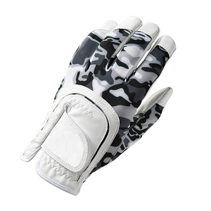 Guantes de Golf de camuflaje blanco de alta calidad 2023, guantes de mano de cuero duraderos con tamaño personalizado y logotipo, uso de mano derecha para deportes - Product Image 4
