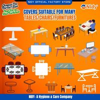 NIDY Nappe Rectangulaire Jetable Premium Non Tissée Imperméable Anti-Poussière Recyclable Logo Personnalisé Emballage 20/100 Pièces Beauté