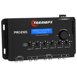 Processador de Sinal Digital Taramps Pro 2.6S Equalizador Gráfico de <span class=keywords><strong>3</strong></span> Bandas 6 Canais com Limiter Ajustável para Sistema de Som Automotivo - Product Image 2