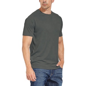 เสื้อยืดผ้านิ่มสำหรับผู้ชายเสื้อยืดสีพื้นทำจากโรงงานทนทานสวมใส่ง่ายปรับแต่งโลโก้ได้ตามต้องการ - Product Image 2