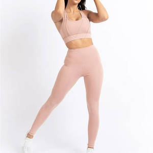 Nouvel arrivage d'entraînement sur mesure Ensemble de yoga pour femmes Meilleur prix bas quantité minimale de commande Ensemble de yoga sur mesure - Product Image 3