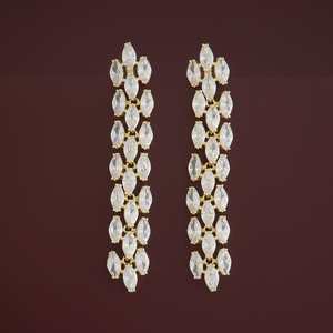 Boucles d'oreilles en argent cristallin 92,5% argent 180752 - Product Image 1