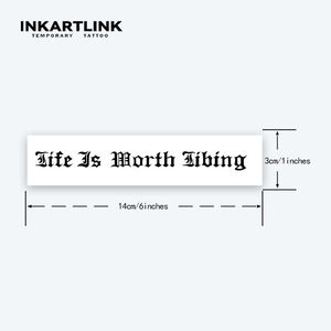 <span class=keywords><strong>Tatuaje</strong></span> Semipermanente con Frase Gótica Lovemyself, Tinta de Jugo de Gardenia, Duración de 2 Semanas, Resistente al Agua, <span class=keywords><strong>Letras</strong></span> en Inglés Antiguo, Venta al por Mayor - Product Image 4