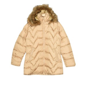 Chaquetas Parka suaves y cálidas para mujer, prendas de vestir exteriores deportivas de invierno con logotipo personalizado con capucha a prueba de viento y forro de algodón, abrigo de piel informal con capucha - Product Image 1