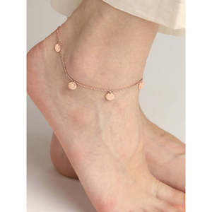 Compre Tobilleras/Payals de Plata 925 100% Auténtica para Mujeres y Niñas, Estilo Lindo, Chapado en Oro de 14k, Material de Oro, Piedra de Diamante Principal en Oro - Product Image 4
