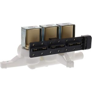 วาล์วน้ำเข้าสามทางแบบไฟฟ้า 120V 60Hz ทนทาน WH13X10026 วัสดุพลาสติก สำหรับอะไหล่เครื่องซักผ้า หมายเลขอะไหล่ ERP - Product Image 2