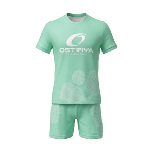 Uniforme de Pickleball de Fabricación Profesional, Nuevo Modelo de Verano, Personalizado, Color Sólido en la Parte Delantera, 100% Poliéster, Impresión por Transferencia de Calor - Product Image 1