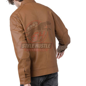 Chaqueta de Cuero para Hombre de Alta Calidad con Logotipo Personalizado al por Mayor, Chaqueta de Cuero Impermeable para Uso en Exteriores, Chaqueta de Invierno para Hombre - Product Image 2
