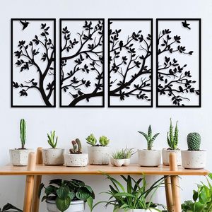 Trending Wall Decor for Living Room Metal Wall Decor <b>Leaf</b> Wall <b>Art</b> Modern Artwork for Housewarming Bedroom Dining Room - Product Image 3