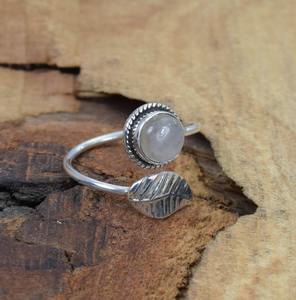 925 argent Sterling Rose Quartz pierres précieuses bague bijoux à la main en argent Boho Style bague bijoux pour femmes cadeau de mariage pour femme - Product Image 4