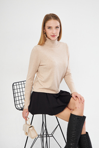 Chandail en tricot boutonné à col roulé à manches longues pour femmesSports, CasualOfficeStylishWear Opportunity en gros - Product Image 6