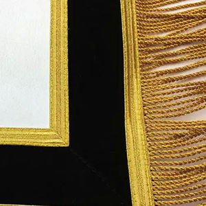 Tabliers de maître du passé maçonnique de broderie de fil de lingot personnalisés Tablier de maître du passé Regalia Nouvelle arrivée 2025 Service OEM - Product Image 5