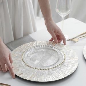 Assiette ronde tendance 2022 pour gâteau au chocolat, Biscuit, nacre, pour Ramadan Eid Mubarak, cadeaux - Product Image 6