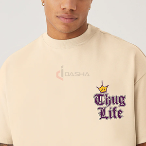 เสื้อยืดโอเวอร์ไซส์ผู้ชายเสื้อยืดผ้าฝ้าย100% พิมพ์ลายดิจิตอลกราฟิกสำหรับฤดูร้อน - Product Image 4