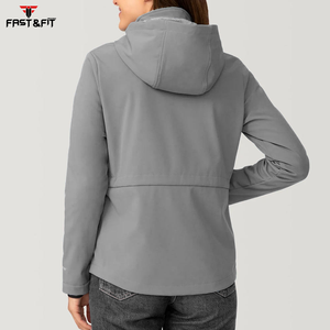 Chaqueta cortavientos de poliéster estampada transpirable impermeable para mujer al por mayor para senderismo Pakistán - Product Image 2