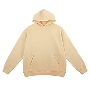 Sweats à capuche personnalisés pour hommes 100% coton lourd de luxe qualité sweat à capuche bouffant impression surdimensionné Streetwear pulls à capuche pour hommes - Product Image 1