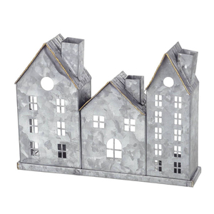 Casa Navideña de Hierro Galvanizado Vintage Personalizada, Ecológica, para Decoración del Hogar, Familia, Fiestas y Festividades - Product Image 5