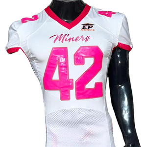 Maillot de football américain, maillot de supporter, broderie par sublimation, grande taille, 7v7, drapeau, photo réelle, usine du Pakistan, tous les sports - Product Image 1