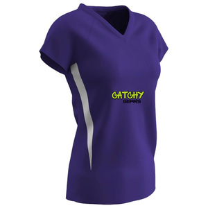 Jersey de voleibol para hombre Q cuello manga corta equipo playa voleibol Jersey - Product Image 2