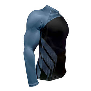 เสื้อรัดกล้ามเนื้อของผู้ชายแบบสลิมฟิตเสื้อเข้ารูป - Product Image 4