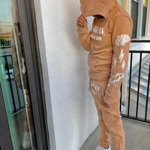 Custom High Quality Tracksuits with Side <b>Strips</b> Men's Set Workout for Men Wholesale Customize Tracksuit & Sweatsuit - Product Image 3