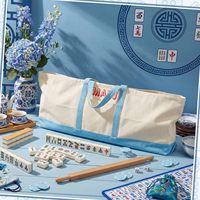 Sac de transport en toile pour tuiles et plateaux de Mahjong américain, vide, pour accessoires de jeux de tuiles, cadeaux