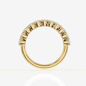 <b>Cushion</b> Cut Lab Grown Diamond <b>Wedding</b> Band 14K Gold <b>Ring</b> - Product Image 4