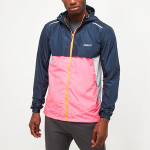 Veste coupe-vent personnalisée pour homme grande taille, style streetwear, respirante, imperméable, séchage rapide, col montant, OEM - Product Image 5