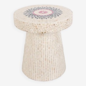 สินค้ายอดนิยมหรูหราแม่มุกฝังโต๊ะข้างเฟอร์นิเจอร์ห้องนั่งเล่นสตูล MOP โต๊ะท้ายที่ทันสมัยทําในเวียดนาม - Product Image 6