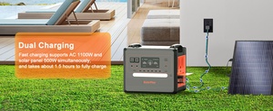 <span class=keywords><strong>Estación</strong></span> de Energí<span class=keywords><strong>a</strong></span> de 2500W y Kit de Panel Solar de 200W, Generador Solar Portátil de 2000Wh para Acampar Fuera de la Red Stock en la UE/EE. UU. - Product Image 5