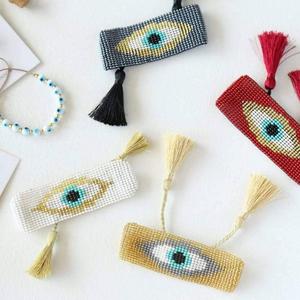 กำไลข้อมือแนวโบฮีเมียรูปดาวห้าแฉกประดับตัวหนังสือแนวสร้างสรรค์งานถักด้วยมือลายตัวอักษรแนวยุโรปและสหรัฐอเมริกา - Product Image 6