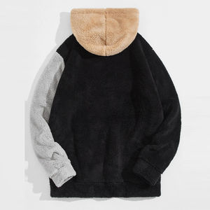 เสื้อฮู้ดผู้ชายผ้าฝ้ายแท้ 100% คุณภาพสูงจากโรงงานผู้ผลิต (OEM) ทรงปกติ สไตล์สตรีทแวร์ ตัดสี รุ่น Sharfa 2026 สำหรับฤดูหนาว - Product Image 6